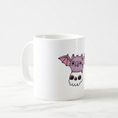 Mug Bat Vampire Flying Cute Avec Crâne (Devant gauche)