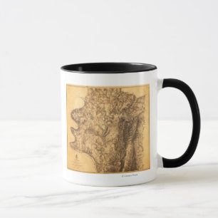 Mug Bataille d'Antietam - Guerre civile Carte panorami
