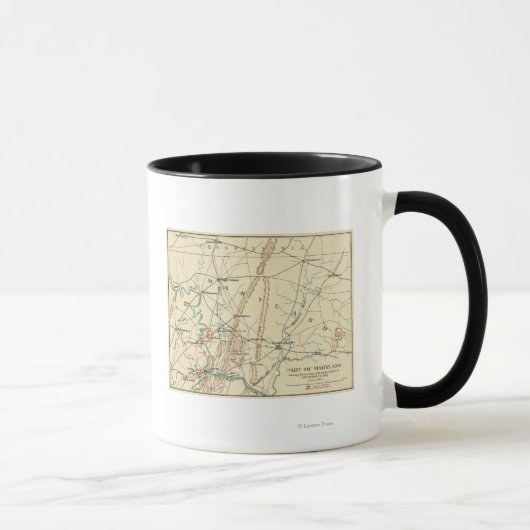 Mug Bataille d'Antietam - Guerre civile Carte panorami (Droite)