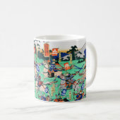 Mug Bataille de Kawanakajima, Ukiyo-e (Devant droit)