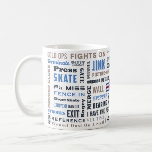 Mug Bataille de pilote de chasse avec présentation de  (Gauche)