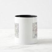 Mug Bataille de waterloo, le 18 juin 1815, feuille (Centre)
