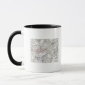 Mug Bataille de waterloo, le 18 juin 1815, feuille (Gauche)