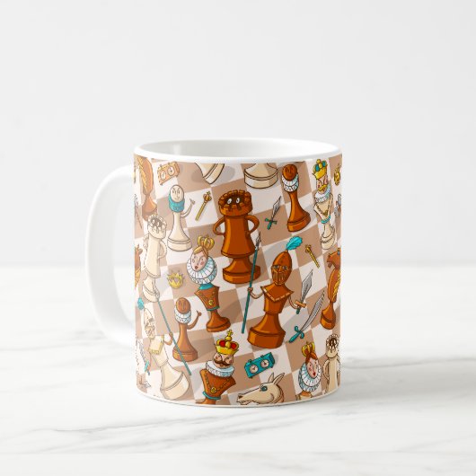 Mug bataille d'échecs (Devant gauche)