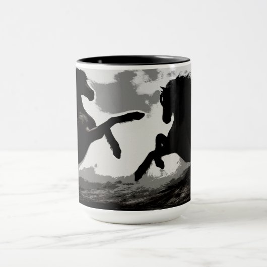 Mug Bataille des Chevaux - Art Equin (Centre)