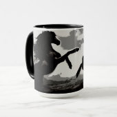 Mug Bataille des Chevaux - Art Equin (Devant gauche)