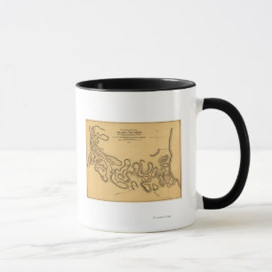 Mug Bataille du fort Henry - Guerre civile Carte panor