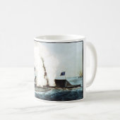 Mug Bataille du moniteur et du Merrimack (Devant droit)