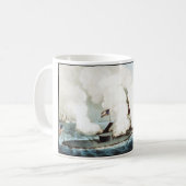 Mug Bataille du moniteur et du Merrimack (Devant gauche)