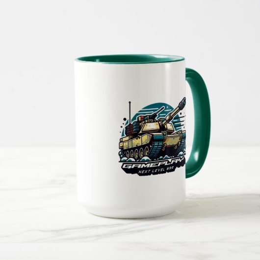 Mug Batailles blindées : Jeux de niveau supérieur (Devant droit)