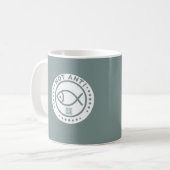 Mug Bataillon gris Pas anti poisson muqueuse (Devant gauche)