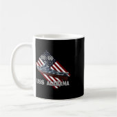 Mug Bataillon Uss Alabama Bb-60 &amp; Combat Warship (Gauche)