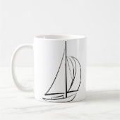 Mug Bateau à balai noir (Gauche)