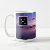 Mug Bateau à coucher de soleil monogrammé sur l'eau (Gauche)