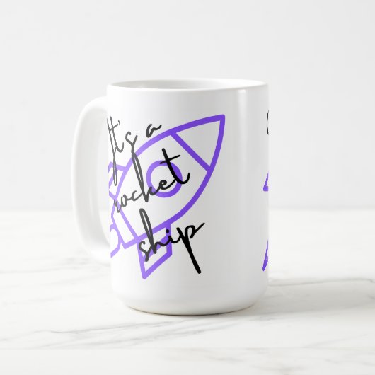 Mug Bateau à fusée (Devant gauche)