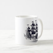 Mug Bateau à pirates flottants (Devant droit)