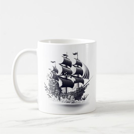 Mug Bateau à pirates flottants (Gauche)