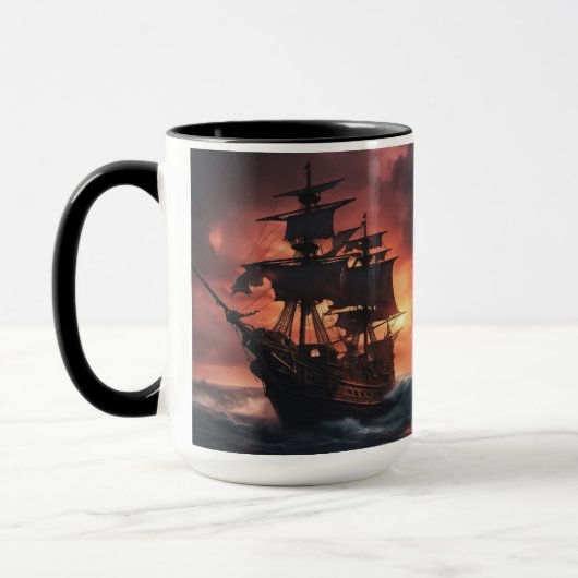 Mug Bateau à pirates Stormy - 3 - (Gauche)