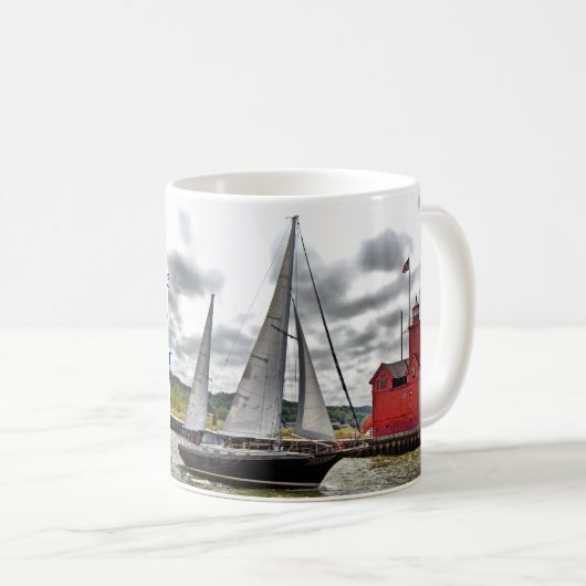 Mug Bateau à voile (Devant droit)