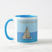 MUG BATEAU À VOILE EN MER, "JE VOUDRAIS PLUTÔT DIRE" (Gauche)