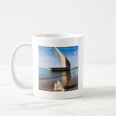 Mug Bateau à voile et Shell | Mozambique, loge de (Gauche)