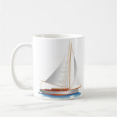 Mug Bateau à voile Gradient Style (Gauche)
