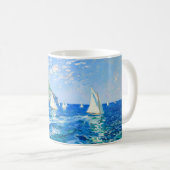 Mug Bateau à voile impressionniste aux falaises – Ocea (Devant droit)