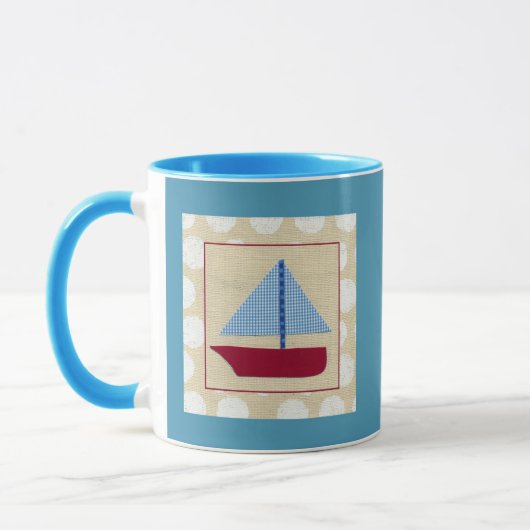 Mug Bateau à voile pour enfants par Chariklia Zarris (Gauche)