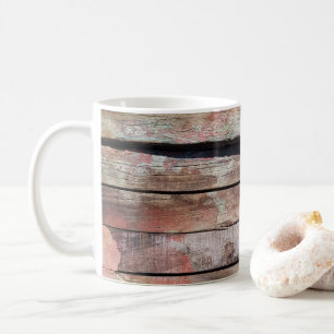 Mug Bateau à voile rustique en bois vieilli Planches n