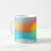 Mug Bateau à voile tropical (Devant gauche)