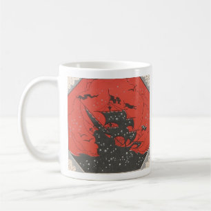 Mug Bateau Art déco des années 1930 en mer orageuse