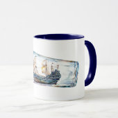 Mug Bateau dans une bouteille (Devant droit)