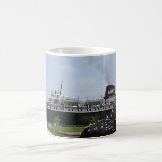 Mug Bateau de charbon SS Badger à Manitowoc WI Coffee  (Centre)