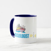 Mug Bateau de croisière drôle (Devant gauche)