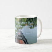 Mug bateau de la ligne de rivière vert (Devant droit)