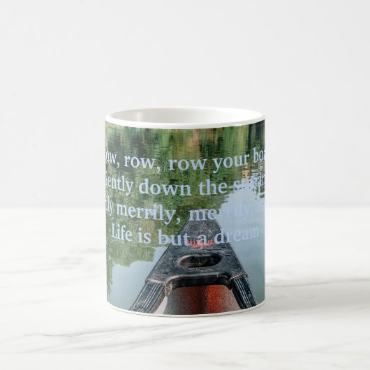 Mug bateau de la ligne de rivière vert (Centre)