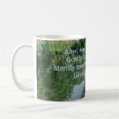 Mug bateau de la ligne de rivière vert (Gauche)