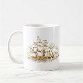 Mug Bateau de navigation vintage (Gauche)