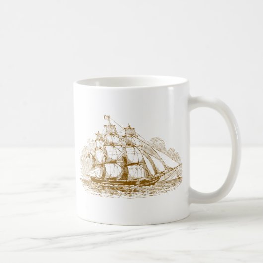 Mug Bateau de navigation vintage (Droite)