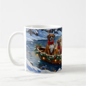 Mug Bateau de Noël de Boxer pour les Fêtes (Gauche)