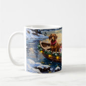 Mug Bateau de Noël de teckel pour les Fêtes (Gauche)