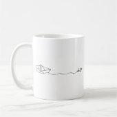 Mug Bateau de papier de dérive (Gauche)