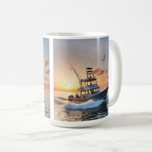 Mug Bateau de pêche (Devant droit)