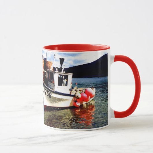 Mug Bateau de pêche à Jersey (Droite)
