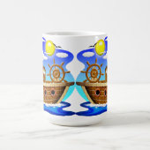 Mug Bateau de pêche dessin animé (Centre)