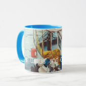 Mug Bateau de pêche en bord de mer Méditerranée (Devant gauche)