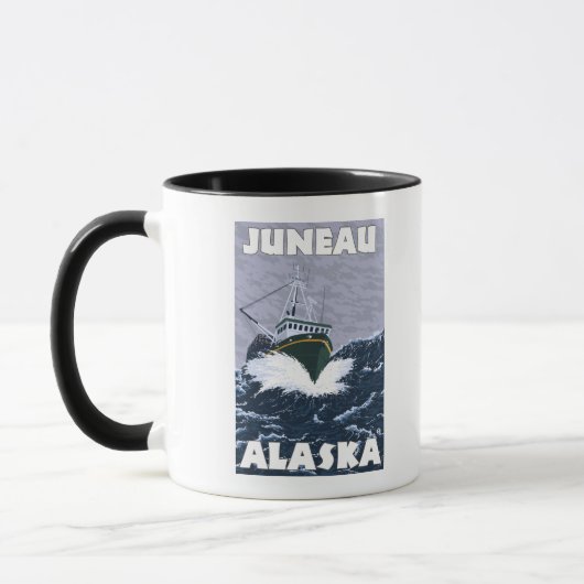 Mug Bateau de pêche - Juneau, Alaska (Gauche)