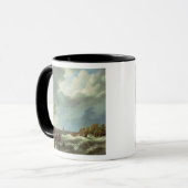 Mug Bateau de pêche néerlandais propagé un rivage de (Devant gauche)