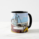 Mug Bateau de pêche pittoresque (Devant droit)