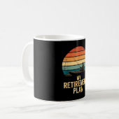 Mug Bateau de pêche rétro coucher de soleil mon plan d (Devant gauche)
